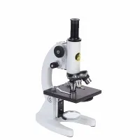 Studenten die microscoop onderwijzen